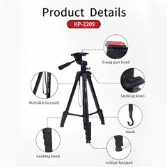 JMARY KP-2209 1.7M HORIZONTAL AXIS TRIPOD WITH EXTENDABLE ARM