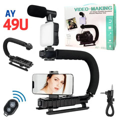 AY-49U U SHAPED VIDEO MAKING HANDHELD STABILIZER KIT