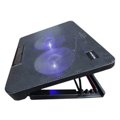 SPEED-X N99 2 FAN COOLING PAD WIHT TWO USB AND LIGHT