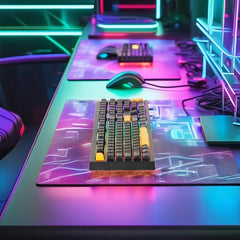 XTRIKE ME KB-512 BK 108 KEY WIRED MECHANICAL FEEL USB-C KEYBOARD BLACK