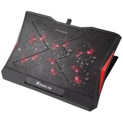 XTRIKE ME FN811 LAPTOP COOLING PAD 6 FANS 2 USB PORTS SUPPORT 17 INCH