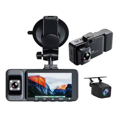 3 CHANNEL K02 DASH CAM 2.5K 1080P WITH BUILTIN GPS WIFI