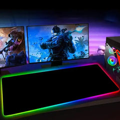 Rgb Gaming Mouse Pad Large (800×300×4mm) Led Mousepad With Non-Slip Rubber Base Soft Pad