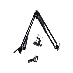 SYGA 35 METAL CANTILEVER MICROPHONE DESKTOP UNIVERSAL CAPACITOR WHEAT STAND (BLACK)