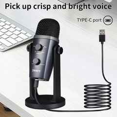 Jmary MC-PW10 Professional USB Microphone for pc and mobile For Podcasting With Noise Reduction