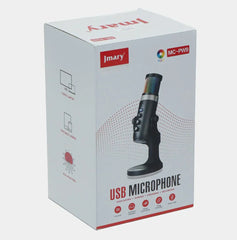 Jmary Mc-pw9 Rgb Professional Usb Microphone For Podcasting With Noise Reduction