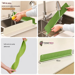 Portable Sink Splash Guard – Silicone Water Retaining Board for Kitchen & Bathroom