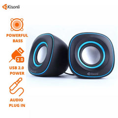 KISONLI V350 USB 2.0 MINI STEREO SOUND SYSTEM HOME THEATER SPEAKER