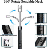 Rechargeable USB Arc Lighter – Windproof Flameless Electric Lighter