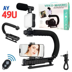 AY-49U U SHAPED VIDEO MAKING HANDHELD STABILIZER KIT