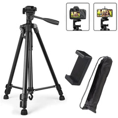 3366 ALUMINIUM TRIPOD STAND (55-INCH) WITH MOBILE PHONE HOLDER