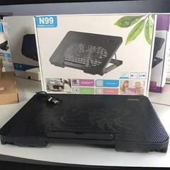 SPEED-X N99 2 FAN COOLING PAD WIHT TWO USB AND LIGHT