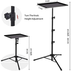 PORTABLE PROJECTOR AND LAPTOP STAND TABLE TRIPOD (HEIGHT ADJUSTABLE 45-120CM)