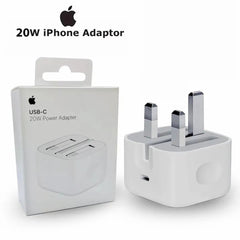 Iphone Usb 5W Power Adaptor UK Pin With Lightning to Usb Cable