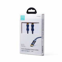 JOYROOM S-CC100A12 Type-C to TYPE-C 100W Data Cable 1.2m Blue