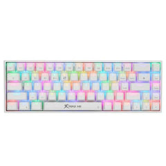 XTRIKE ME GK-995W WH 68 KEYS WIRELESS 2.4G BT5.2 TRI MODE GAMING MECHANICAL KEYBOARD WHITE