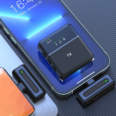 SX8 TYPE-C SINGLE PROFESSIONAL LAVALIER WIRELESS MICROPHONE FOR INTERVIEW, VLOG, LIVE MIC NOISE REDUCTION