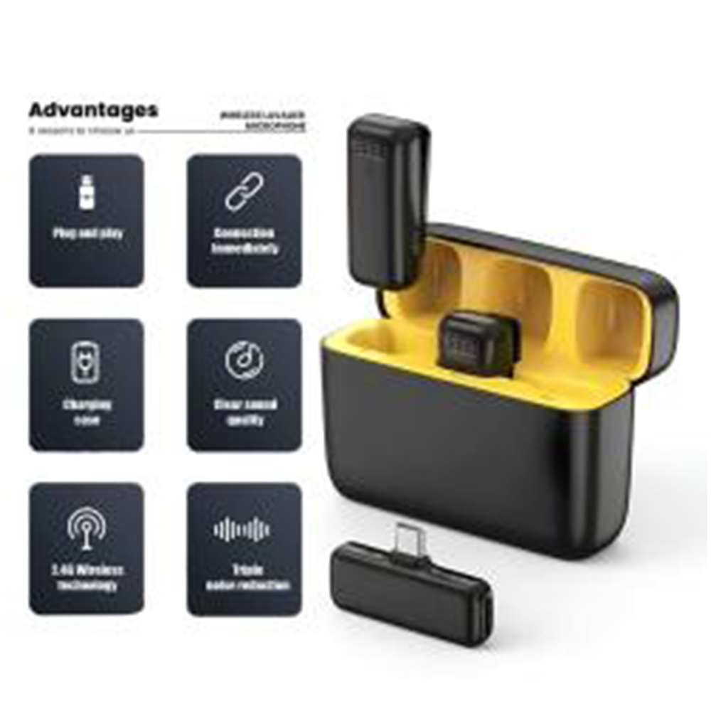 K13 Type-C ANC Dual Wireless Lavalier Microphone