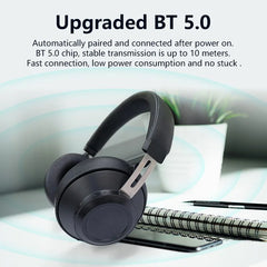 Bluedio BT5 Wireless Headphone and Wired Stereo Bluetooth Over-Ear Headset with Built-in Microphone