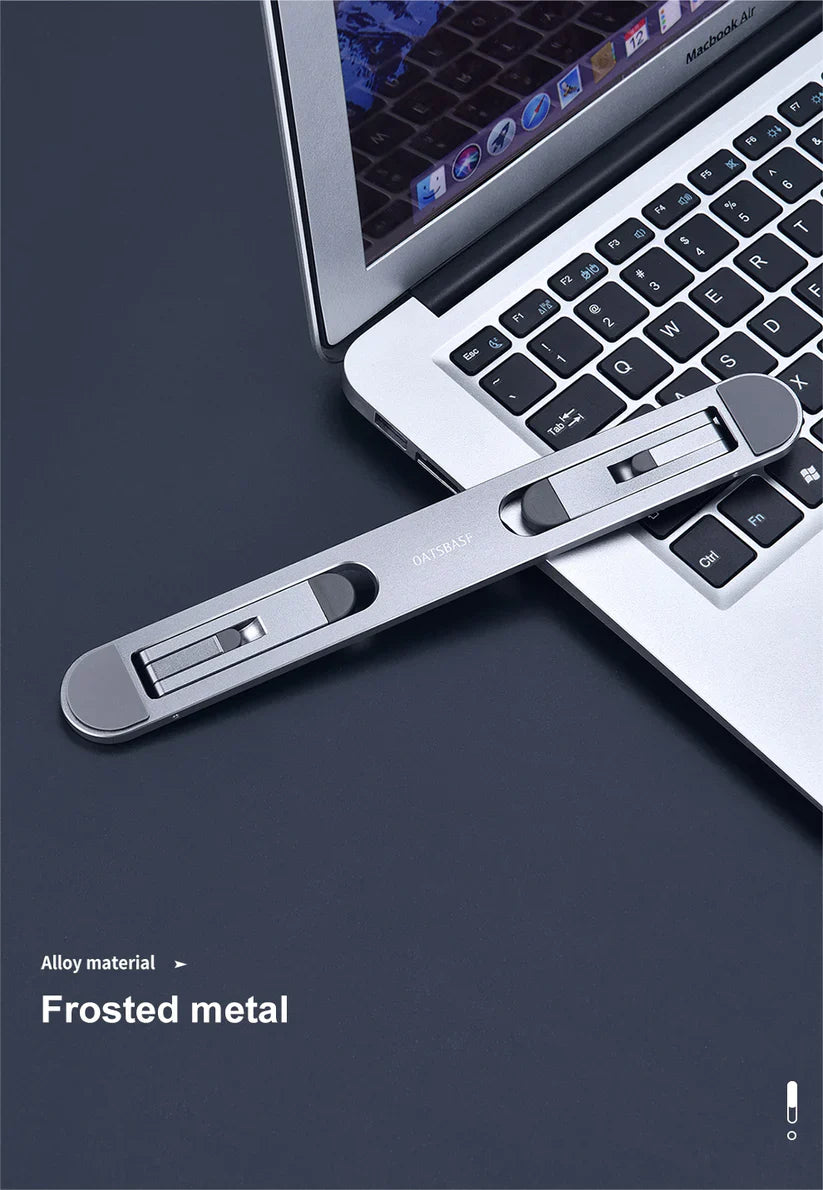 Adjustable Laptop Riser Stand | Portable Aluminum Laptop Holder for Desk