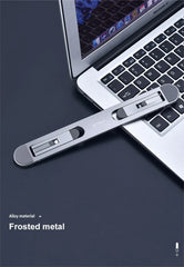 Adjustable Laptop Riser Stand | Portable Aluminum Laptop Holder for Desk