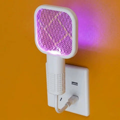 Safe Electric Mosquito Killer Racket – Rechargeable Shock Bat with LED Indicator