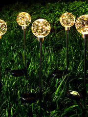Solar Ball Reed Lamp (2 PCS) – Warm LED Solar Garden Lights