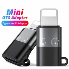 Usb-C To Lightning Otg Audio Adapter For Mic & Phone