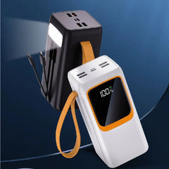 ASPOR A350 22.5W 50000MAH FAST CHARGING TYPE-C MICRO IOS 7 OUTPUT WITH BUILT-IN FLASHLIGHT POWER BANK