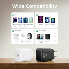 JOYROOM-TCF06 Flash Series PD 20W Single-Port Charger-White (UK)