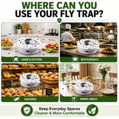Smart Electric Fly Trap | Chemical-Free Automatic Fly Catcher for Home & Kitchen