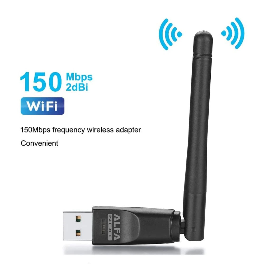 ALFA WIFI USB W114 3DBI RTL8188FTV-VC ANTENNA ADOPTER
