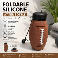 Foldable Silicone Water Bottle – Portable Collapsible Travel Water Bottle