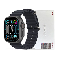 HK10 ULTRA-A SMARTWATCH 2.02 INCHES LARGE SCREEN WITH WEARFIT PRO APP 2 STRAPS BLACK
