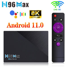 Smart Box H96MAX 8gb+64gb Quad Core 4k Ulta Hd 11.0v