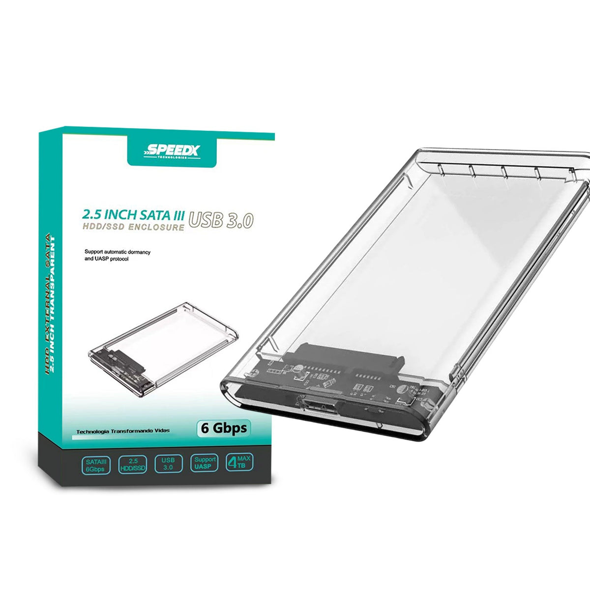 SPEEDX HD-2025U3 HDD CRYSTAL CASE 2.5 INCH 3.0